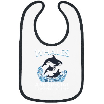 Discover Whales Orca Killer Whale Ocean Lover 1 Bibs