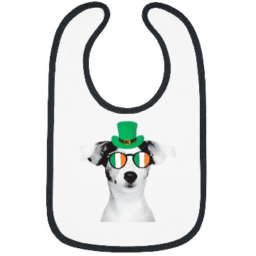 Discover Jack Russel Terrier St Patricks Day for Dog Lovers Bibs