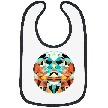 Discover Circle Abstract Geometry Art Bibs