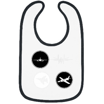 Discover Funny Retro vintages Airplane Aviation Pilot Gift 2 Bibs