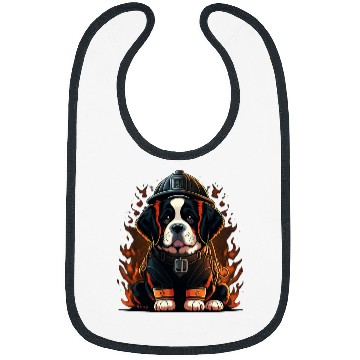 Discover Fireman Firefighter Saint Bernard Fireman on Firefighter Saint Bernard Firemen Bibs
