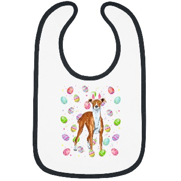 Discover Whippet Dog Easter Egg Lover Funny Whippet Easter Sunday Bibs