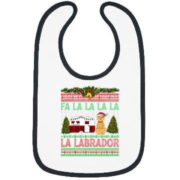 Discover Labrador Lab Dog Fa La La La La La Labrador Bibs