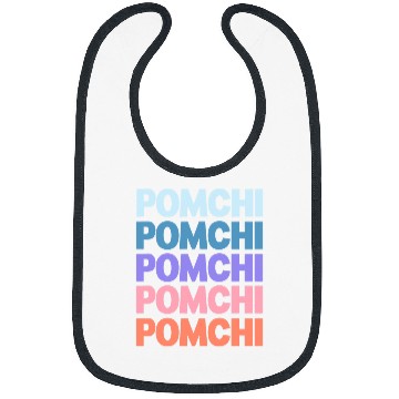 Discover Funny Modern Repeated Text Design Pomchi Bibs