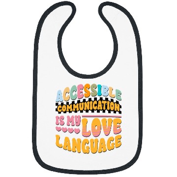 Discover AAC SLP Speech Pathologist Therapy Accessible Communication 1 Bibs