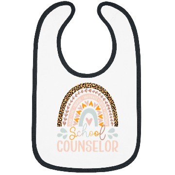 Discover School Counselor Because Your Life Worth My Time RainBow Bibs