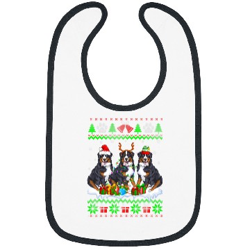 Discover Christmas Bernese Mountain Dog Puppy Lover Ugly xmass Sweater Bibs