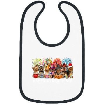 Discover Yorkshire Terrier Happy Everything Yorkshire Terrier Dog Seasons All Year Tree24 Yorkie Bibs
