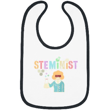 Discover Retro STEMINIST Technology Science STEM Women In Engineering Bibs