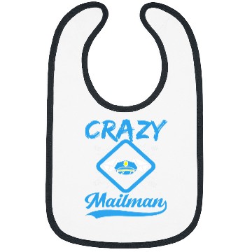 Discover Funny Mailman Post Office Postal Worker Bibs