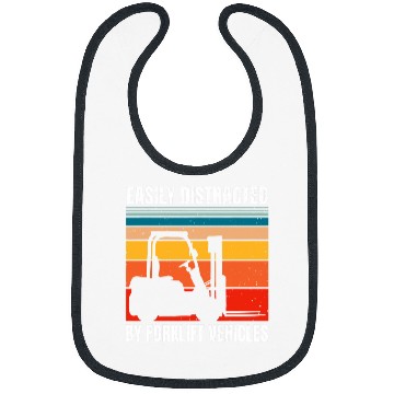 Discover Easily Distracted By Forklift Vehicles Driver Operator Bibs