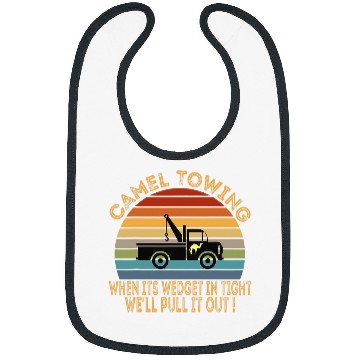 Discover Camel Towing Funny Retro Trucker Bibs