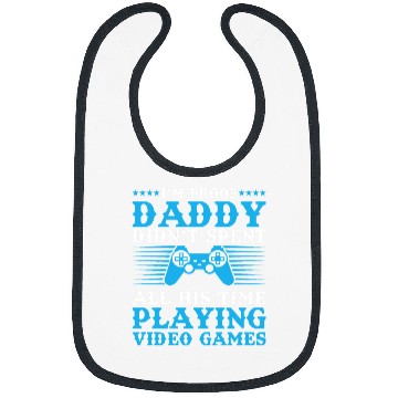 Discover Video Game Player Gaming Joystick Controller Gamer Bibs