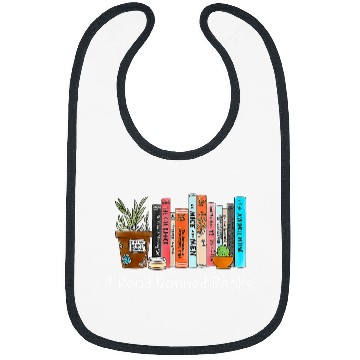 Discover Reading Book I Read Banned Books black cats Reader Bookworm Women Reader Bibs