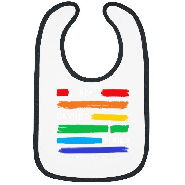 Discover Reading Book I Read Banned Books Colorful National Librarian Week Reader Bibs