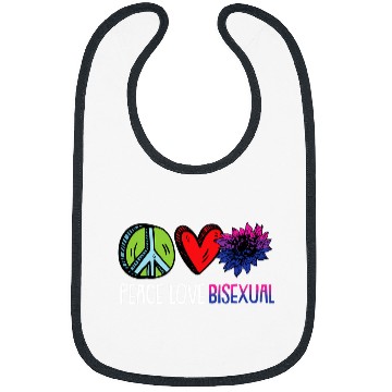 Discover LGBT Pride Peace Love Bisexual Pride Cool Sunflower LGBTQ Proud Bi Bibs