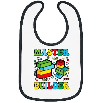 Discover Cool Master Builder Blocks Brick Builder Kids 1 Bibs