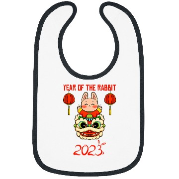 Discover Rabbits Happy Lunar New Year 2Cute Chinese Rabbit Decorations1 Bibs