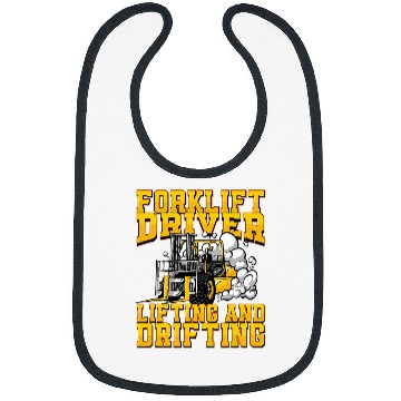Discover Funny Forklift Driver Lifting And Drifting Forklift Operator Bibs