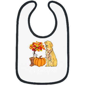 Discover Labrador Lab Dog Its Fall Yall Fall Tees For Women Labrador Yellow Lab Bibs