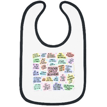 Discover Daily Affirmation Teacher Appreciation Back to School Bibs