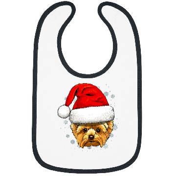 Discover Yorkshire Terrier Dog Christmas Santa Clause Navidad Xmas351 Yorkie Bibs