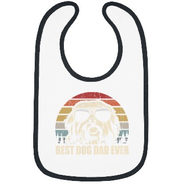 Discover Dog Havanese Mens Havanese Dad bests Dog Dad Ever Funny vintages Retro Bibs