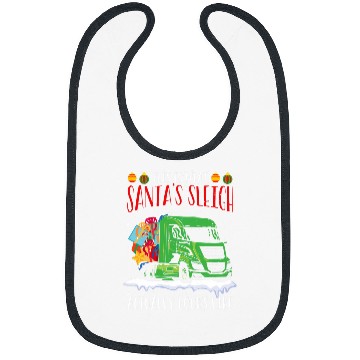Discover Christmas Truck Driver Funny Christmas Santa Sleighs 3 Bibs