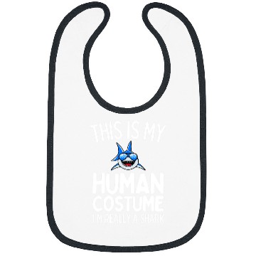 Discover This Is My Human Costume Im Really A Whale Shark Funny Bibs