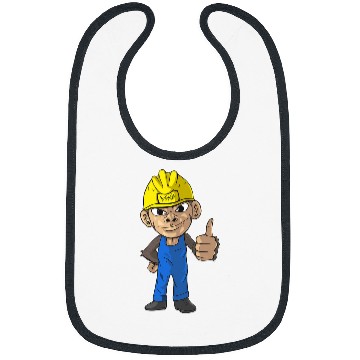 Discover Construction Manager Builder Monkey Construction Worker Bibs