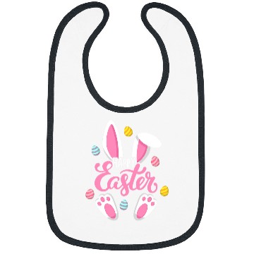 Discover Rabbits Happy Easter Bunny Women Girls Rabbit Easter Egg Hunt Funny Bibs