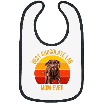 Discover Labrador Lab Dog Funny Chocolate Lab Mom Women Labrador Retriever Mama 3 Bibs