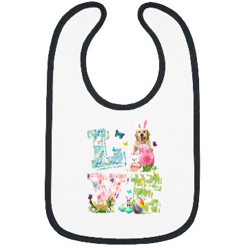 Discover Goldie Easter Love Costume Golden Retriever Dog Puppy Lover Golden Retriever Dog Bibs