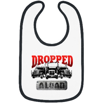 Discover Trucker Gifts Tractor Trailer Truck 18 Wheeler Dropped Load Bibs