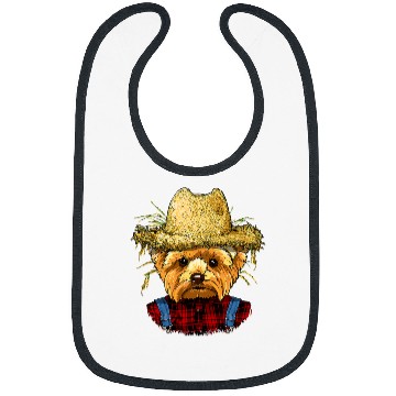 Discover Yorkshire Terrier Farmer Farming Agriculture Yorkie Dog Pet 61 Yorkie Bibs