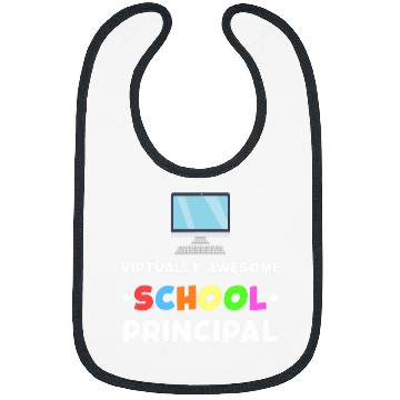 Discover School Principal Appreciation Virtually Awesome Bibs