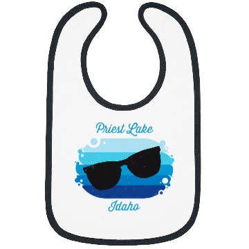 Discover Priest Lake Idaho Souvenir Graphic Bibs