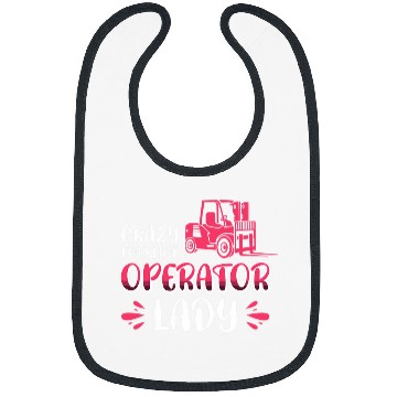 Discover crazys Forklift Operator Lady Bibs