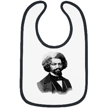 Discover Frederick Douglass lifelike illustration Bibs