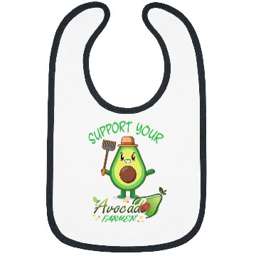 Discover Vegan Food And Avocado Lover Or Avocado Farmer Funny Bibs