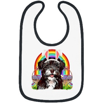 Discover Dog Havanese Lover Easter Bunny Egg Hunt Rainbow Bibs