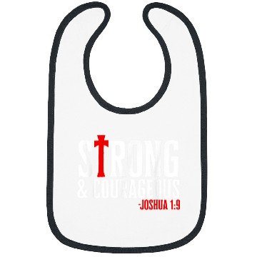 Discover Strong Courageous Joshua 19 Bibs
