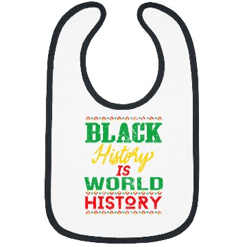 Discover Black History is World History Retro African American pride Bibs