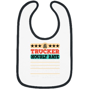 Discover Funny Trucker Hourly Rate Joke Distressed Labor Union Rate Bibs
