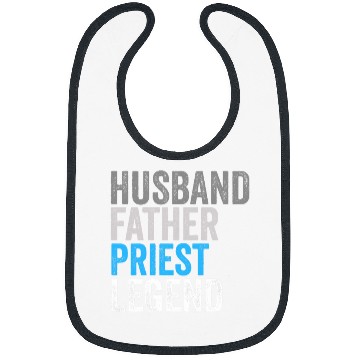 Discover Husband Father Priest Legend Funny Occupation Office Bibs