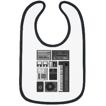 Discover Old School Hip Hop Rap Music Beat Maker Bibs