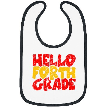 Discover Hello Fourth Grade BacktoSchool Academic Teacher Student Bibs