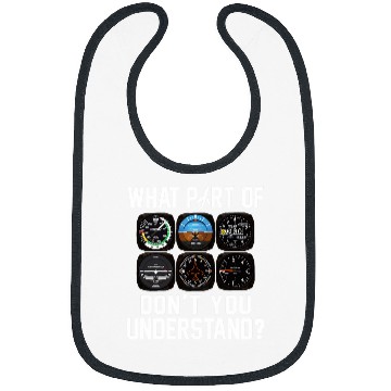 Discover Funny Pilot Aviation Airline Pilot Flight Instruments Bibs
