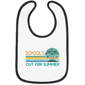 Discover Schools out for summer Teacher Summer 9 Bibs