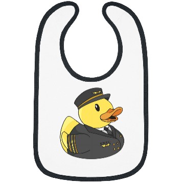 Discover Rubber Duck Pilot Aircraft Ducky Funny Rubber Duck Lover Bibs
